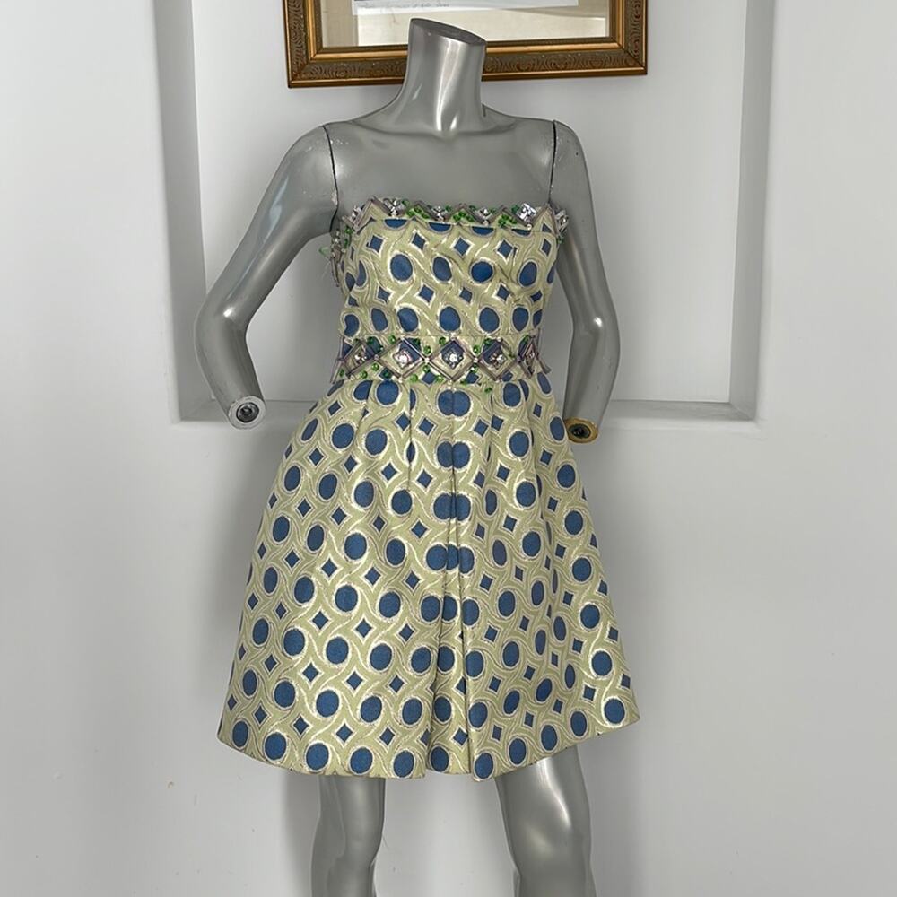 MOSCHINO  CHEAP AND CHIC Runway Beaded Mini Dress Size 6